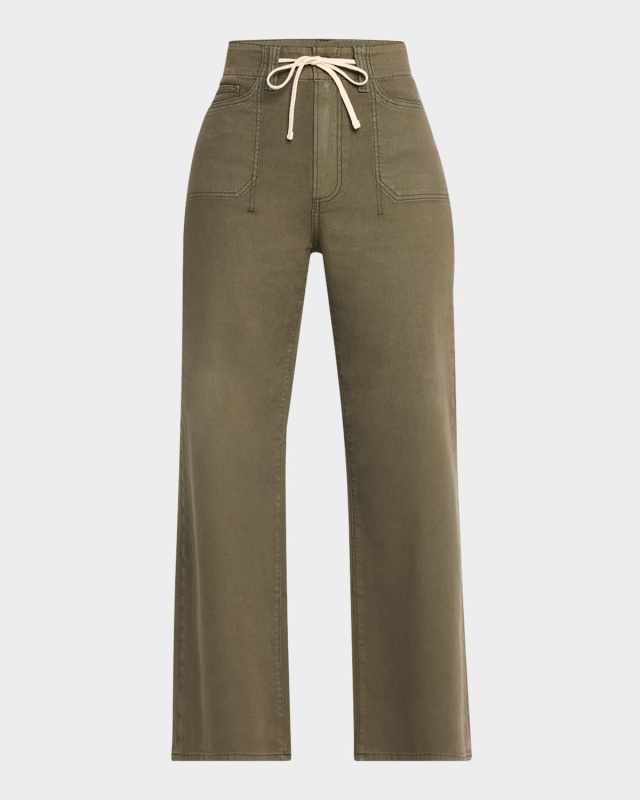 Ari Wide-Leg Tie-Waist Jeans
